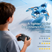 Avion RC 3-en-1 WGNRC V54 Terre Mer Air en mousse EPP, Jouets d'avion RC 2.4 GHz, Avion de chasse RC, Avion RC acrobatique, Jouets d'avion RC acrobatiques