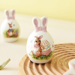 BONWILL Prévente – Saladier et poivrière décoratifs <span class=keywords><strong>lapin</strong></span> de Pâques mignon pour la maison - Product Image 2