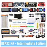 Kits de Desarrollo ESP32 Edición Intermedia, Kit de Internet de las Cosas, Kit Educativo de Programación DIY para Adolescentes