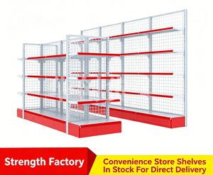 High Quality Century United Metallic Heavy Duty Double-sided Epoxy Powder Coated 5 <b>Shelves</b> Supermarket Display <b>Rack</b> Quick - Product Image 2
