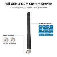 Antenne omnidirectionnelle en caoutchouc 2,4 GHz 5dBi à longue portée, angle droit, connecteur SMA mâle, pour passerelles IoT LoRa