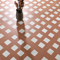 Carreaux de sol en céramique mate moderne 600x6000mm, antibactériens, antidérapants, texture terrazzo pour hôtels et salons