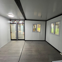 Maison préfabriquée mobile auto-pliable de 20 pieds, type conteneur caravane, deux chambres, un salon, pliable, avec remorque