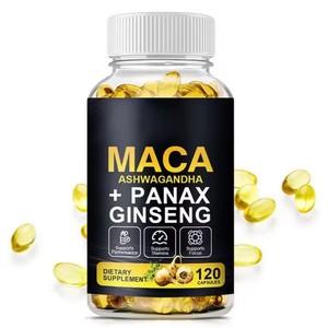 外贸热销玛卡人参软胶囊1号100ml瓶能量免疫支持成人天然补充剂保质期24个月 - Product Image 2
