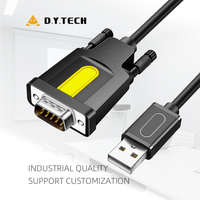 DYTECH Cable Convertidor USB 2,0 Serial, Adaptador DB9 de 9 Pines, Trenza de Chipset Dual FTDI, 1,5 M, 3M, 5M, para Windows, Linux, MacOS