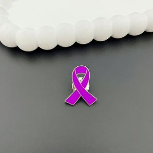 Custom Logo Awareness Breast Cancer Pink Black <b>Ribbon</b> Metal Badge Soft Lapel Pin - Product Image 3