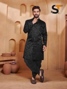 Indo Western para hombre ligero recién llegado al por mayor con ajuste clásico Jacquard pesado y Diseño de manga completa para ocasiones especiales - Product Image 5