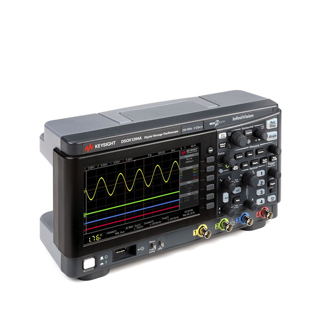 Keysight DSOX1204A Digital Oscilloscope with German Technology Four Channels 8 Bit Resolution 2 Gsa/s Sample Rate
