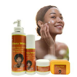 Triple Glutath Plus Vitamin C <span class=keywords><strong>Serum</strong></span> Jojoba Oil Face <span class=keywords><strong>Cream</strong></span> Set Cuidado DE LA PIEL Blanqueamiento Hidratante para la piel negra Incluye blanqueamiento - Product Image 2