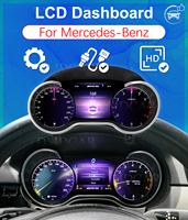 Écran LCD de 12,5 pouces pour tableau de bord de voiture, compteur de vitesse, panneau numérique pour Mercedes-Benz Classe R/G ML GLE GLS W166, mise à niveau de l'écran
