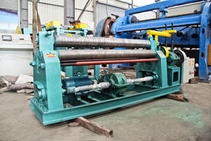 Máquina de Laminación de Chapa Metálica de Acero de 3 Rodillos, Dobladora de Chapa de Hierro para Acero Inoxidable y Acero al Carbono, Espesor Máximo de 12 mm - Product Image 2