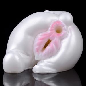 GEEBA Dual Channel Male <b>Masturbator</b> Cup Fantasy Pig Vagina Anal for Men Penis Stroker Sex Toys Artificial Vaginal Pocket Pussy - Product Image 1
