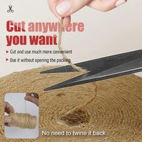 Ficelle de jute naturelle écologique, cordon de chanvre plat sur bobine pour emballage cadeau, loisirs créatifs, jardinage, emballage industriel, ficelle pour étiquettes