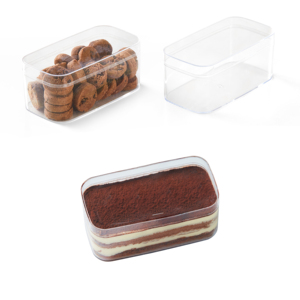 50 Uds 4,6*2,4*2 en cajas de vasos de postre con tapas recipientes de tiramisú de galletas para frutas, pudín, Mousse, tazas de Parfait con tapas - Product Image 1