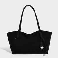 Nouveau Sac Fourre-tout en Daim PU Tendance 2026 pour Femme, Sac à Bandoulière de Luxe en Similicuir Grande Capacité
