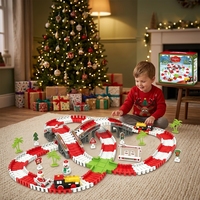 Cadeau de Noël tendance : Jouet de train éducatif à assembler soi-même avec circuit, ensemble de train électrique en gros, piste de train pour enfants