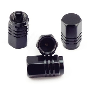 Tapa hexagonal universal de aluminio para vástago de neumático automotriz con tubo interior y sello de goma, producto de válvula de vacío - Product Image 4
