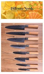 Marbre noir Lame Zircone Couteaux Manche En Bois Cuisine ensemble de couteaux à Fromage - Product Image 5