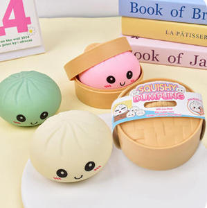 Best Selling <b>Squishy</b> Dumpling Fidget Toys Soft Sensory Squeeze Dumpling Toys Rare Golden Rainbow Bobun Promotional Toys - Product Image 3