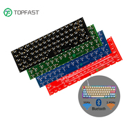 Topfast Keyboard Pabrikan Pcb Pcba Service 60% 65% 75% 80% Ukuran Penuh Qmk Via Keyboard Pcb Komputer Penukar Panas