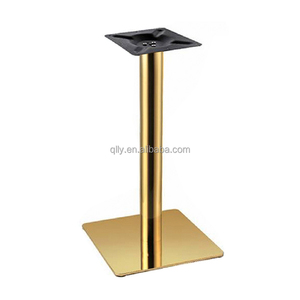 قاعدة طاولة ذهبية معدنية سميكة وقوية مضادة للتأرجح، قاعدة طاولة طعام للمطاعم والمطابخ من الفولاذ المقاوم للصدأ المقوى - Product Image 5