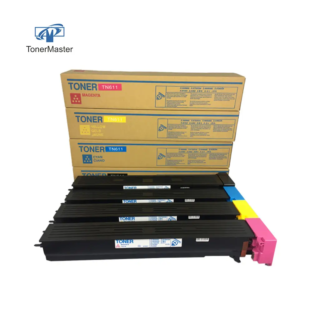 Kit de cartouche de Toner de couleur Compatible TN611 pour Konica Minolta Bizhub C451 550 650