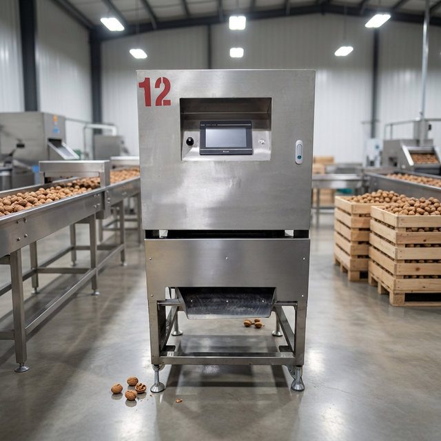 Commercial Grade Walnut Nuts Cracking Shelling Machine Nut Processing Equipment