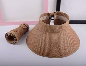 <strong>Womens</strong> <strong>Summer</strong> Sun Beach <strong>Hat</strong> Foldable Roll up Wide Brim Straw Lady Visor <strong>Hats</strong> Cap - Product Image 3