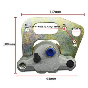 Pièces de moto et VTT compatibles Polaris Sportsman 500 – Étrier de frein et pompe inférieure avec plaquettes pour véhicule tout-terrain et Dirtbike - Product Image 1