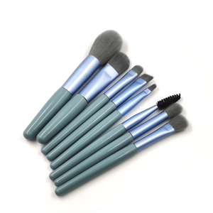 कस्टम लोगो हिप्पोकैम्पस आंखों का चेहरा ब्लश पाउडर 8 पीसी पेशेवर नायलॉन लकड़ी हैंडल कंटूर ब्रश सेट - Product Image 1