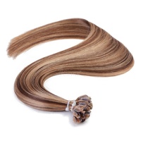 Extensions de cheveux humains à pointe en U en kératine, qualité luxe, directement de l'usine, ombrées, Remy, cuticules alignées, vierges brutes russes, micro pointes en K