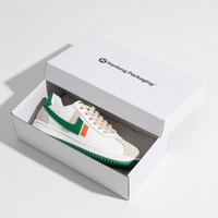 Boîtes à chaussures de sport blanches rigides de luxe avec logo personnalisé Boîte à chaussures en carton rigide dur encre de soja talon long