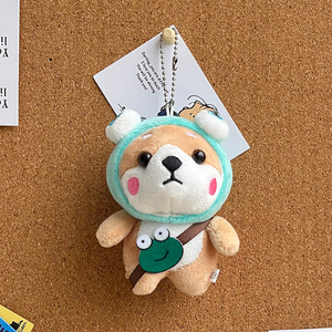 Joyling - Llavero de Peluche de Perro <span class=keywords><strong>Shiba</strong></span> <span class=keywords><strong>Inu</strong></span> de 10 cm, Mini Colgante de Algodón para Bolsa, Regalo de Navidad - Product Image 1