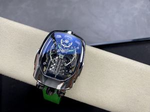 Jacob Co 럭셔리 남성용 자동 기계식 시계 포인터 다이얼 디스플레이 하이 퀄리티 멋진 비주얼 하이라이트 케이스 - Product Image 3