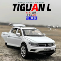 Model Diecast 1:32 Miniatur SUV dengan Suara dan Lampu, Tarik Mundur, Hiasan Koleksi, Ornamen, Mainan Mobil Logam