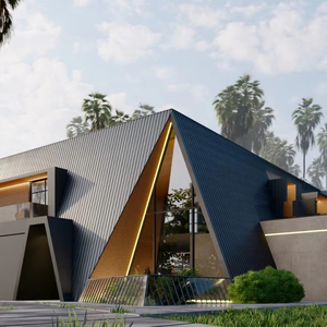 Panel Sándwich de Acero <span class=keywords><strong>para</strong></span> Paredes Exteriores con Aislamiento Térmico, Cubierta de Tejas de Aluminio y Placa de Cubierta de Lámina de Aluminio de Doble Capa <span class=keywords><strong>para</strong></span> Terraza - Product Image 4