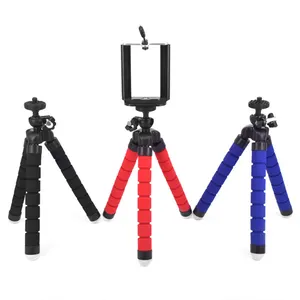 Promotion price Cheap Sponge Mini Support video stand octopus flexible tripod For selfie stick Mobile Phones