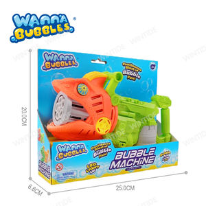 WANNA BUBBLES Venta superior Diseño de dibujos animados Verano al aire libre Nueva llegada Niños Ventilador eléctrico Animales Máquina de pistola de burbujas para niños - Product Image 5