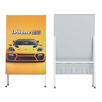 Afficheur LED pliable P125 Ultra-HD 1920x1080, corps entièrement en aluminium, sur pied, mobile, noir, profondeur de couleur 8096, intérieur