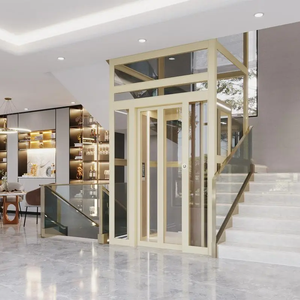 Giá rẻ điện 6-người dân cư hành khách thang máy đơn giản nhà nâng cho 2-4 tầng không hộp số kéo máy Sàn PVC - Product Image 1