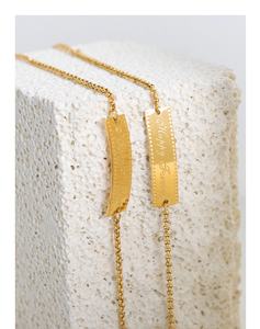 <span class=keywords><strong>Pulsera</strong></span> de Diseño Cuadrado de Acero Inoxidable, Elegante y Lujosa, con Letras en Inglés, Joyería de Alta Gama y Romántica - Product Image 4