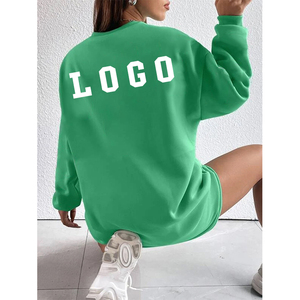 Abito <span class=keywords><strong>Felpa</strong></span> Oversize Personalizzato da Donna, <span class=keywords><strong>Vestito</strong></span> Mini a Maniche Lunghe di Alta Qualità, Abito Casual con Cappuccio - Product Image 4