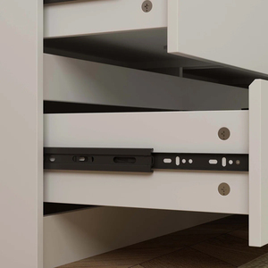 Comò Moderno Europeo Minimalista Bianco a 9 Cassetti in Legno con Design a <span class=keywords><strong>Filo</strong></span> <span class=keywords><strong>Muro</strong></span> per Camera da Letto e Soggiorno - Per Rivenditori - Product Image 2
