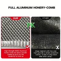 Couverture de benne rigide pliable en alliage d'aluminium anti-rouille et imperméable pour Tundra 6,5 pieds, Silverado, Sierra, Ram 1500 6,5 pieds
