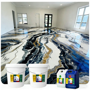 Vernice Epossidica Autolivellante ad Alta Lucentezza per Pavimenti, Kit Resina Epossidica Metallica <span class=keywords><strong>3D</strong></span> per Pavimentazioni Artistiche - Product Image 1
