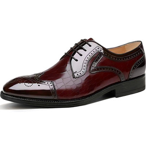 S3156R <span class=keywords><strong>scarpe</strong></span> in pelle di alta qualità da <span class=keywords><strong>uomo</strong></span> eleganti e lucide a punta - Product Image 5