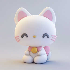 Tùy chỉnh nhà sản xuất ánh sáng ban đêm mèo con Chất lượng cao động vật PVC Vinyl hành động con số - Product Image 4