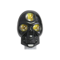 Fabricante de Faros LED para Motocicletas Eléctricas, Faro Delantero Tipo Calavera, Luces LED Brillantes de Doble Color, 3 Lentes, IP67 Impermeable, 50000 Horas