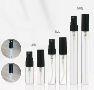 1ml Plastic screw top glass vials perfume vials Cosmetic sample vials for small quantity liquid 1ml