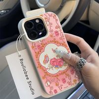 Nouvelle coque de téléphone portable Papillon et Lotus pour iPhone 14 15 18 16 17 Pro Max, coque antichoc en cuir souple